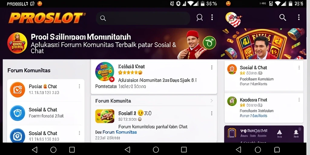 Tampilan antarmuka menarik dan fungsional dari PROSLOT.