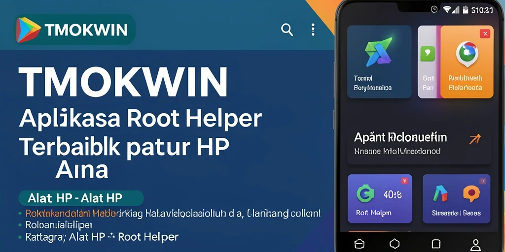 Antarmuka TMOKWIN yang user-friendly untuk Root Helper.