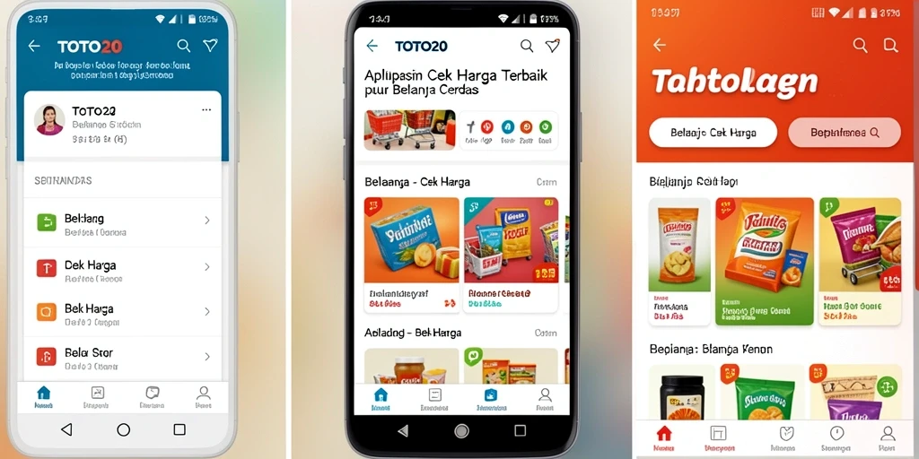 Tampilan antarmuka pengguna aplikasi TOTO20 untuk cek harga produk.